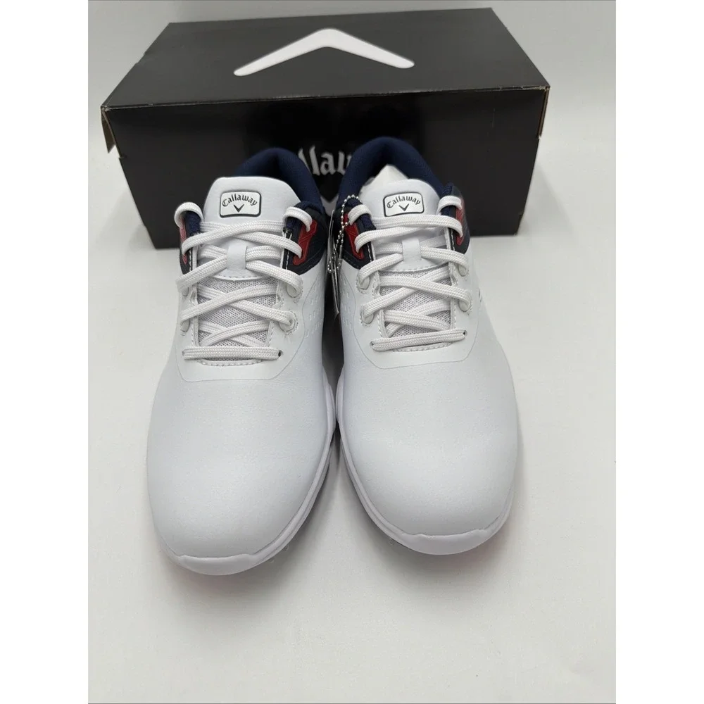 Callaway Coronado V3 White Navy Golf Shoes Men's Size 9.5